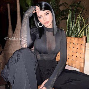 BLOGGER'S FAVE! Zara Seamless Mesh Effect Bodysuit NWT